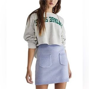 Free People Viola Knit Mini Skirt, size L